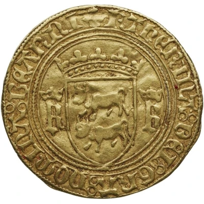 Gold Ecu - Catherine of Navarre ND front