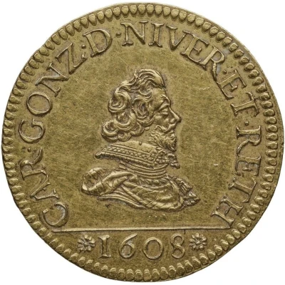 Gold Ecu - Charles I front