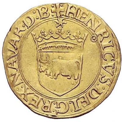 Gold Ecu - Henry I of Albret ND front