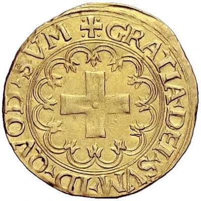 Gold Ecu - Henry I of Albret ND back