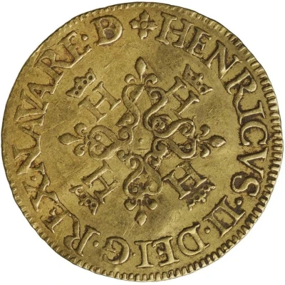 Gold Ecu - Henry II front