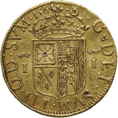 Gold Ecu - Joan of Albret Trial back