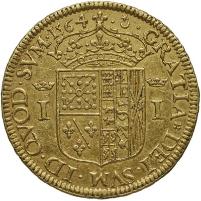 Gold Ecu - Joan of Albret Trial back