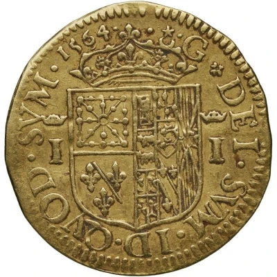 Gold Ecu - Joan of Albret back