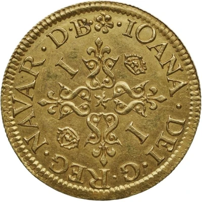 Gold Ecu - Joan of Albret front