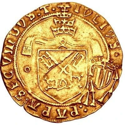 Gold Ecu - Julius II George of Amboise Legate ND front