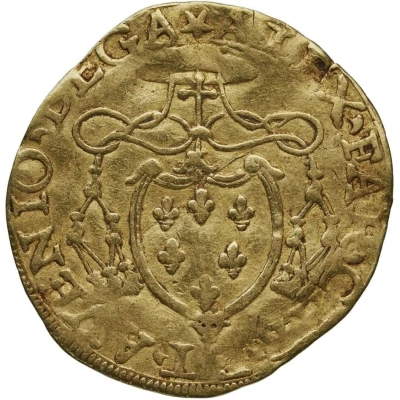 Gold Ecu - Julius III Alessandro Farnese Legate ND back