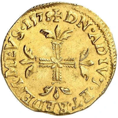 Gold Ecu - Louis II back