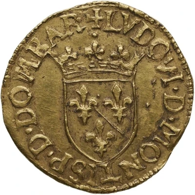 Gold Ecu - Louis II front