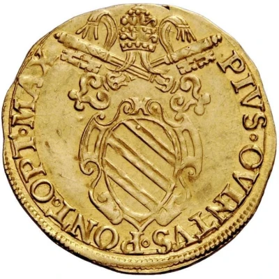 Gold Ecu - Pius V Charles of Bourbon Legate ND front