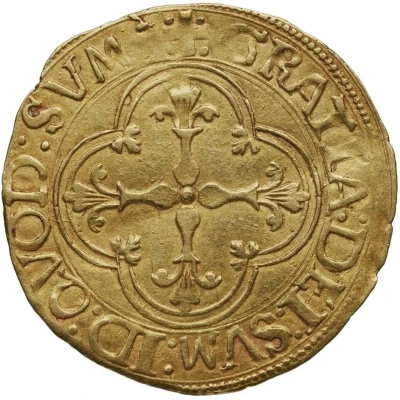 Gold Ecu with sun - Henry I of Albret ND back