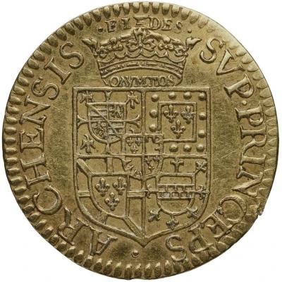 Gold Florin - Charles I back