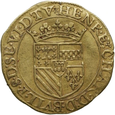 Gold Florin - Henri de la Tour d'Auvergne and Charlotte front