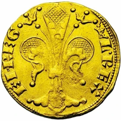 Gold Florin - Joanna I and Louis I ND front