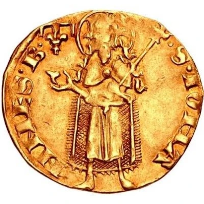 Gold Florin - Louis II / Louis III ND back