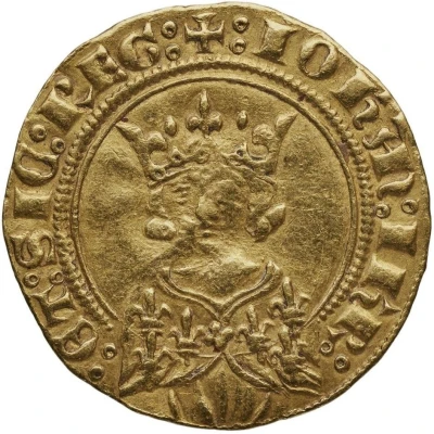 Gold Florin with bust - Joanna I ND front