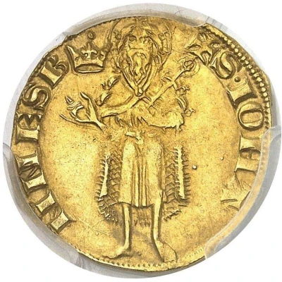 Gold Florin with crown - Joanna I ND back