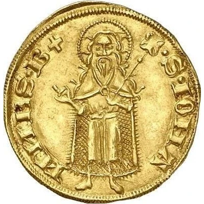 Gold Florin with shield - Amadeus VII ND back