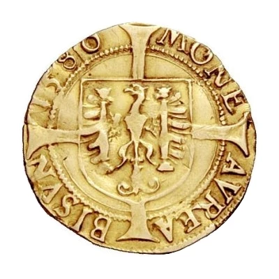 Gold Guilder - Charles V / Philip II back