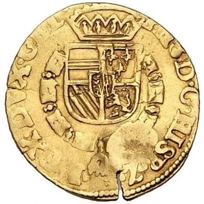 Gold Gulden "Burgundian" - Philip II Countermarked ND back