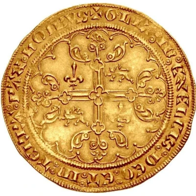 Gold Guyennois - Edward III 3rd type ND back