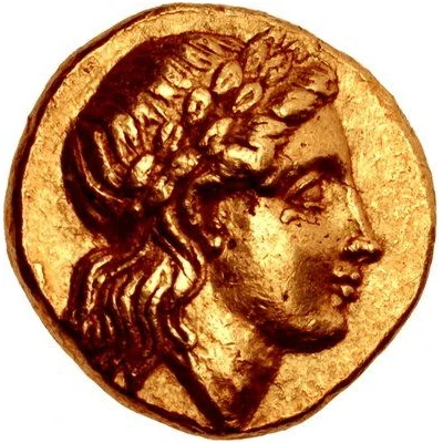 Gold Hemistater - Pixodarus Halicarnassus 341 BC - 336 BC front