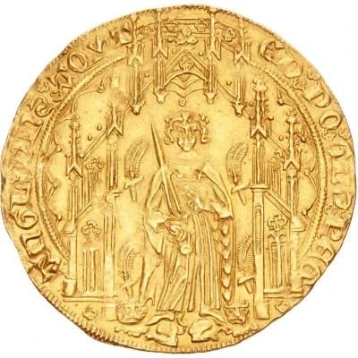 Gold Noble - Edward of Woodstock 1st issue: heavy type ND front