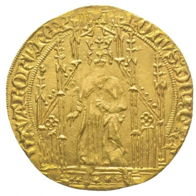 Gold Royal - Charles II of Navarre ND front