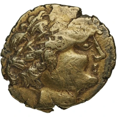 Gold Stater with boar 100 BC - 50 BC front