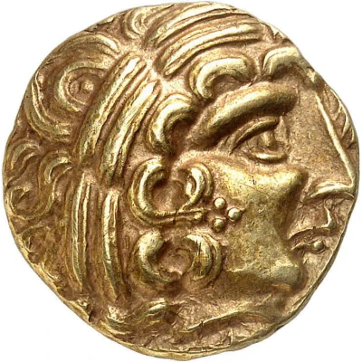 Gold Stater with hippocampus 80 BC - 50 BC front