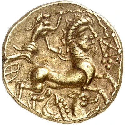 Gold Stater with hippocampus 80 BC - 50 BC back