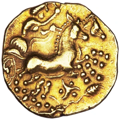 Gold Stater with triskelion on reverse 200 BC - 100 BC back