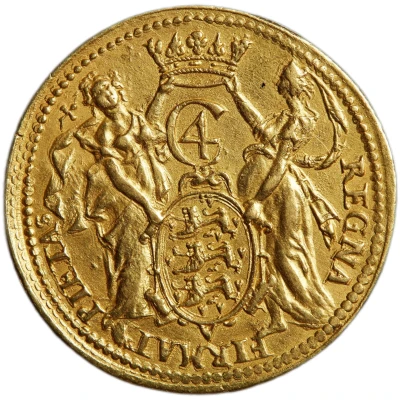 Gold coin - Christian IV ND back