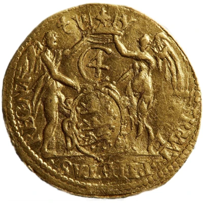 Gold coin - Christian IV ND back