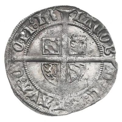 Groat "Kromstaart" - Jacqueline and Philip the Good, Regent ND back