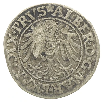 Groschen Siege coinage; countermarked back