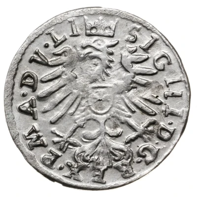 Grosz litewski - Sigismund III Wilno; eagle front