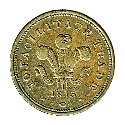 Half Penny Bank Token front