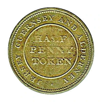 Half Penny Bank Token back