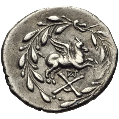 Hemidrachm Corinth 160 BC - 146 BC back