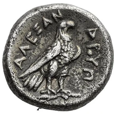 Hemidrachm In the name of Alexander III; Amphipolis 323 BC - 320 BC back