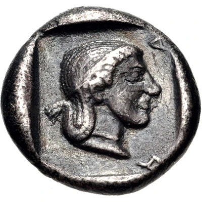 Hemidrachm Kleitor 470 BC - 465 BC back