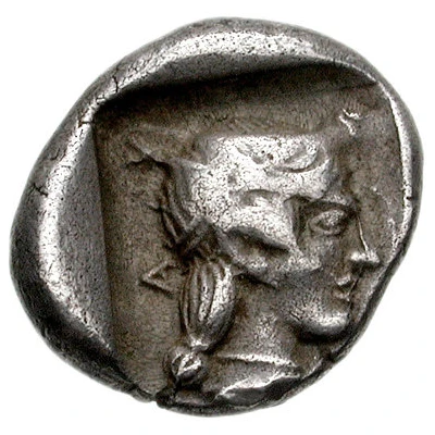 Hemidrachm Kleitor 465 BC - 460 BC back