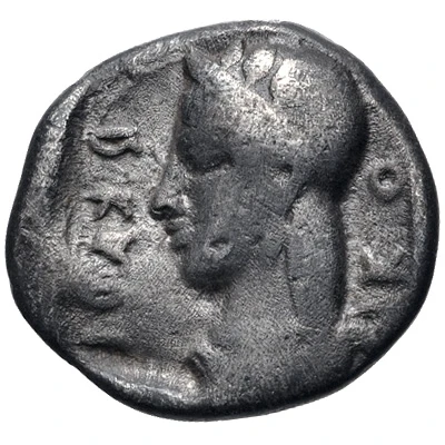 Hemidrachm Kleitor 465 BC - 460 BC back