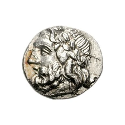 Hemidrachm Korone 195 BC - 188 BC front