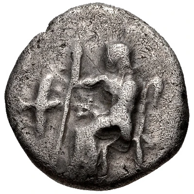 Hemidrachm Mantineia 465 BC - 460 BC front