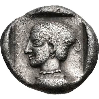 Hemidrachm Mantineia 465 BC - 460 BC back