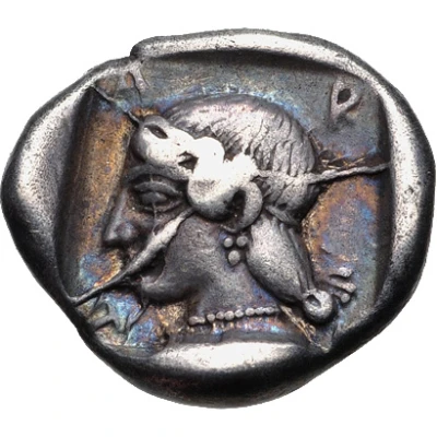 Hemidrachm Mantineia 450 BC - 430 BC back