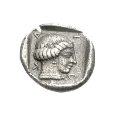 Hemidrachm Mantineia 450 BC - 430 BC back