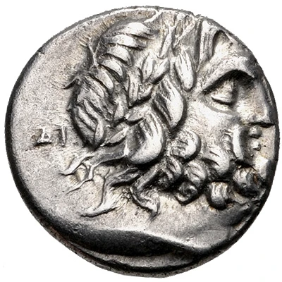 Hemidrachm Patrai 175 BC - 168 BC front